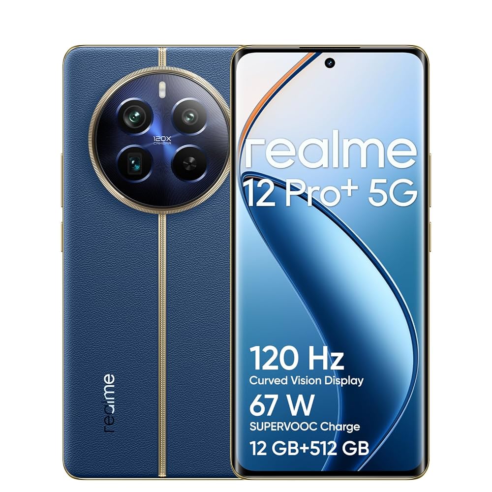 realme 12 Pro+ 5G Smartphone 12 + 512 GB, Sony IMX890 OIS